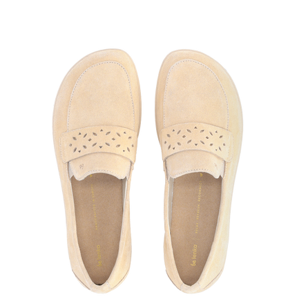 Be Lenka Bianca - Beige moccasins women barefoot בילנקה Bianca מוקסינים ברפוט בצבע בז׳ לנשים