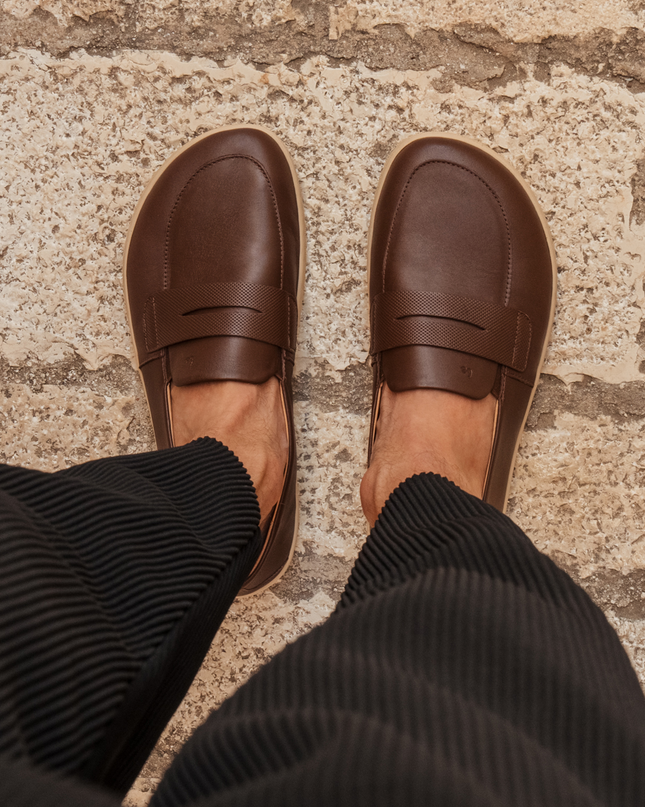 Be Lenka Buena - Brown moccasins women barefoot בילנקה Buena מוקסינים ברפוט בצבע חום לנשים
