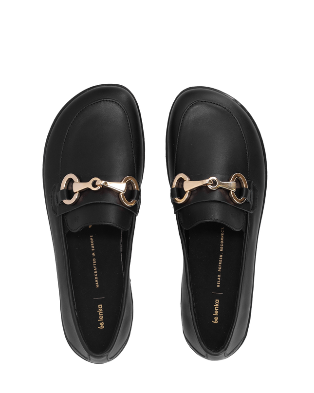 Be Lenka viva - Black moccasins women barefoot בילנקה viva מוקסינים ברפוט בצבע שחור לנשים