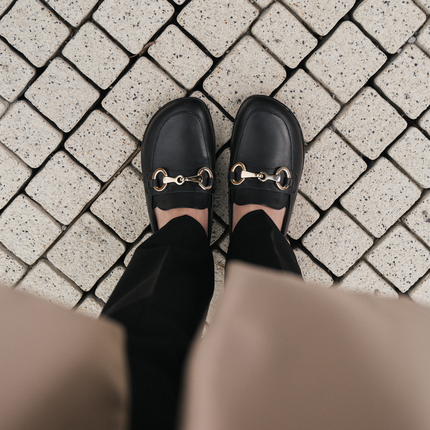 Be Lenka viva - Black moccasins women barefoot בילנקה viva מוקסינים ברפוט בצבע שחור לנשים