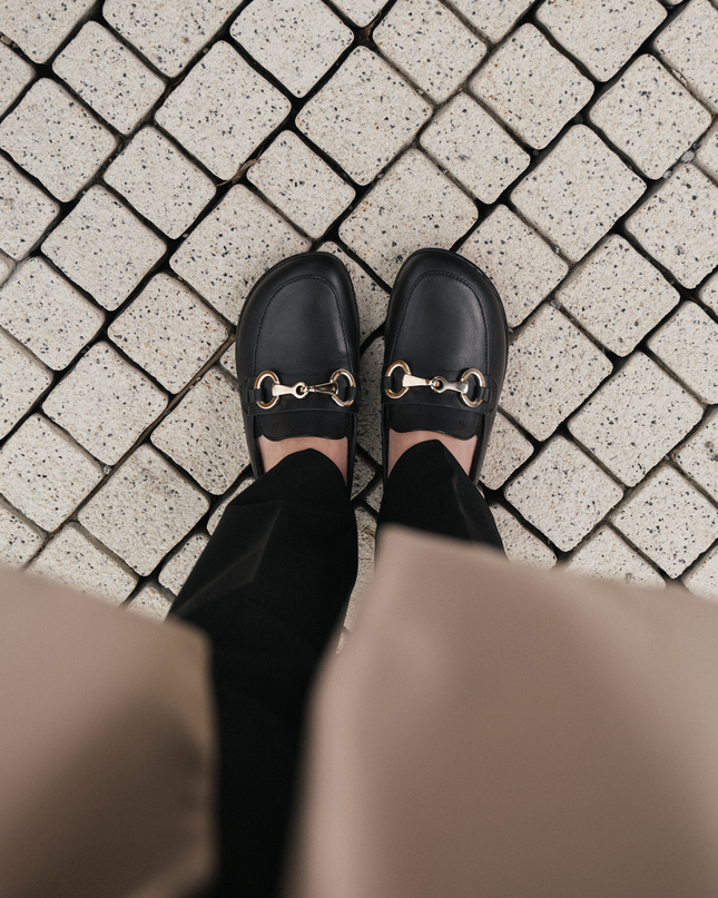 Be Lenka viva - Black moccasins women barefoot בילנקה viva מוקסינים ברפוט בצבע שחור לנשים