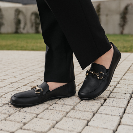 Be Lenka viva - Black moccasins women barefoot בילנקה viva מוקסינים ברפוט בצבע שחור לנשים
