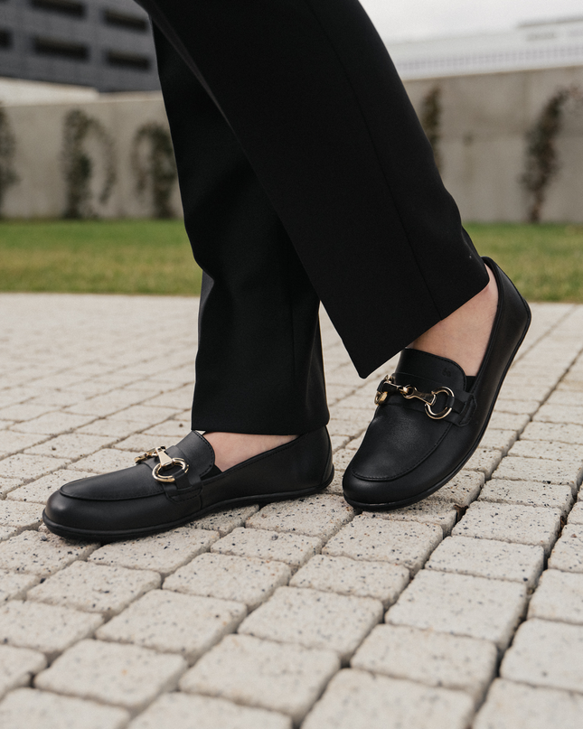 Be Lenka viva - Black moccasins women barefoot בילנקה viva מוקסינים ברפוט בצבע שחור לנשים