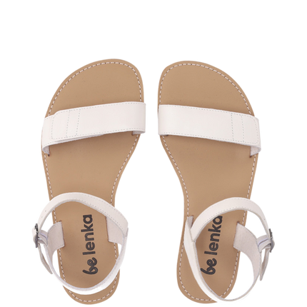 Be Lenka Grace - Ivory White sandals women barefoot בילנקה Grace סנדלים ברפוט בצבע לבן שנהב לנשים