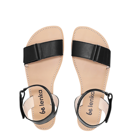 Be Lenka Iris - Black sandals women barefoot בילנקה Iris סנדלים ברפוט בצבע שחור לנשים