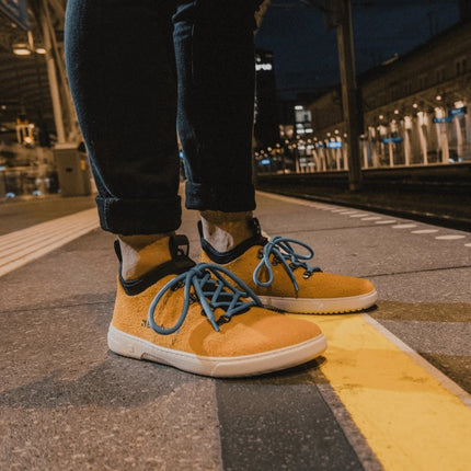 Barebarics Bronx - Mustard shoes women & men barefoot ברבריקס Bronx נעלי ברפוט ברפוט בצבע חרדל לנשים ולגברים