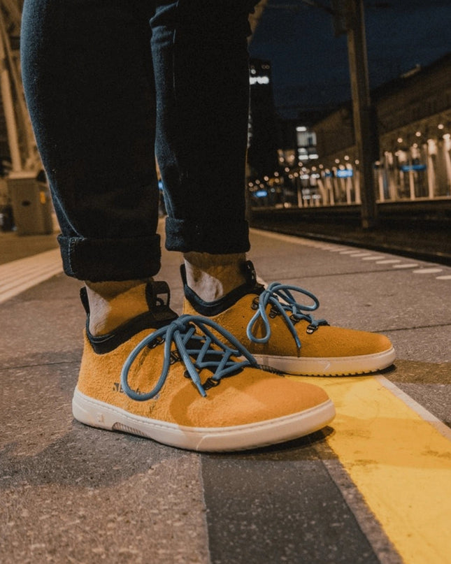 Barebarics Bronx - Mustard shoes women & men barefoot ברבריקס Bronx נעלי ברפוט ברפוט בצבע חרדל לנשים ולגברים