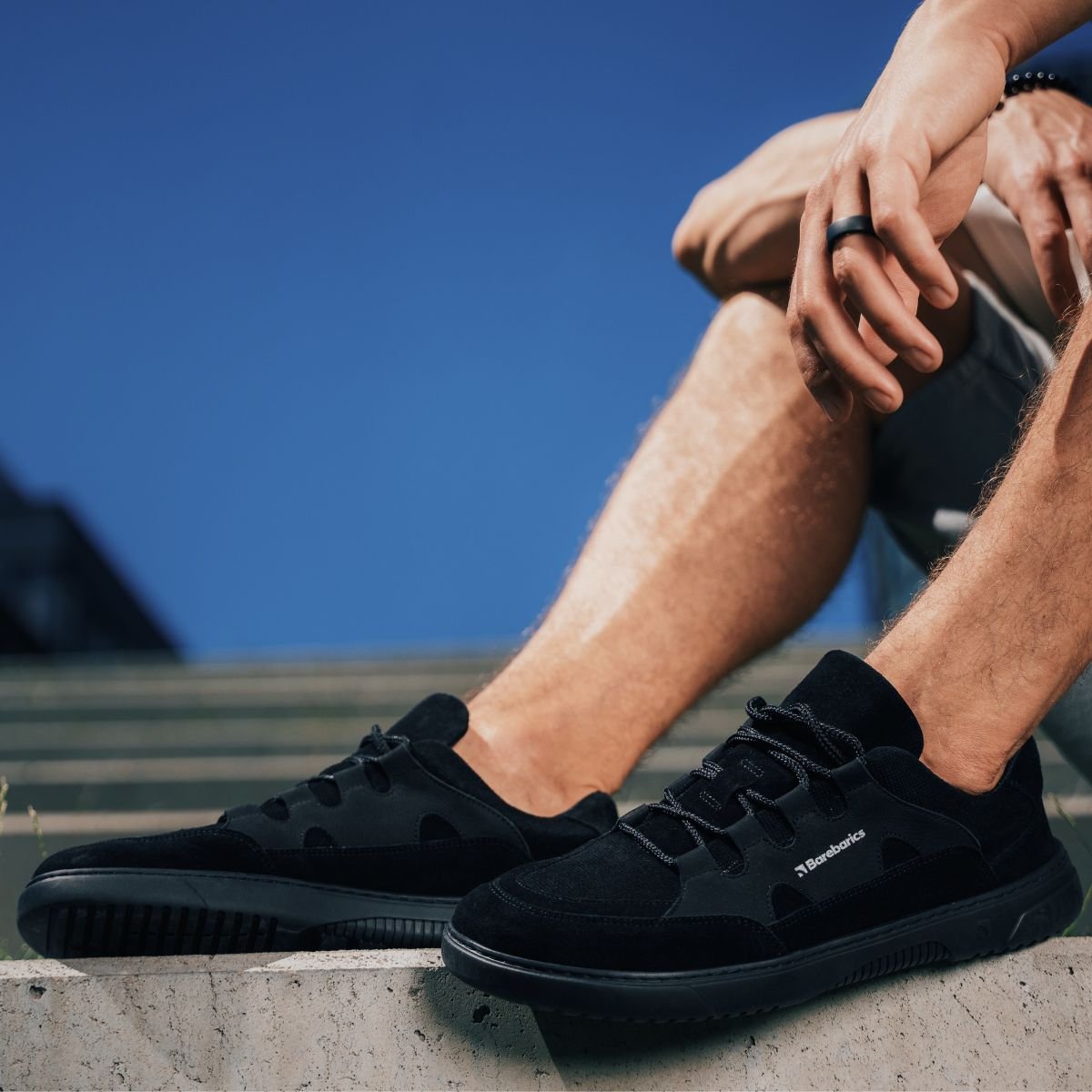 Barefoot Sneakers Barebarics Evo - All Black ברבריקס ברפוט