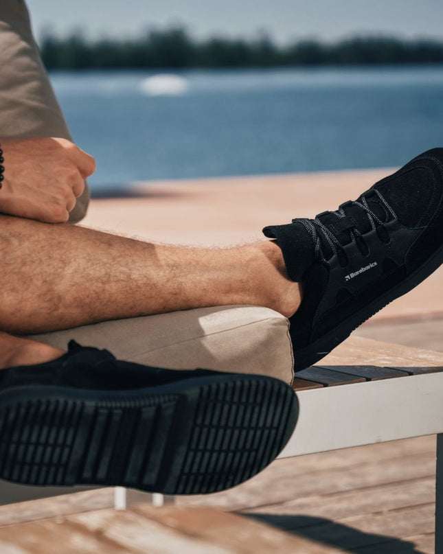 Barebarics Evo - Black sneakers women & men barefoot ברבריקס Evo סניקרס ברפוט בצבע Black לנשים ולגברים