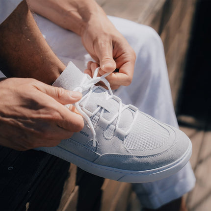 Barebarics Evo Man white ברבריקס ברפוט לגברים - White shoes women & men barefoot ברבריקס Evo Man white ברבריקס ברפוט לגברים נעלי ברפוט ברפוט בצבע White לנשים ולגברים