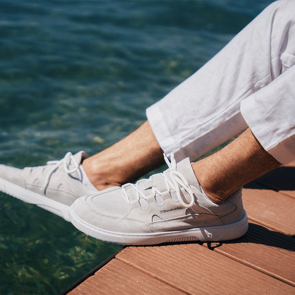 Barebarics Evo Man white ברבריקס ברפוט לגברים - White shoes women & men barefoot ברבריקס Evo Man white ברבריקס ברפוט לגברים נעלי ברפוט ברפוט בצבע White לנשים ולגברים