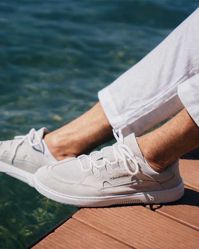 Barebarics Evo Man white ברבריקס ברפוט לגברים - White shoes women & men barefoot ברבריקס Evo Man white ברבריקס ברפוט לגברים נעלי ברפוט ברפוט בצבע White לנשים ולגברים