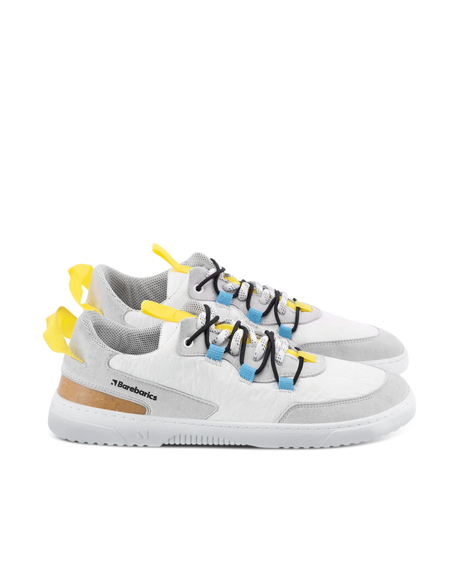 Barebarics Revive - White & Grey shoes women barefoot ברבריקס Revive נעלי ברפוט ברפוט בצבע לבן ואפור לנשים