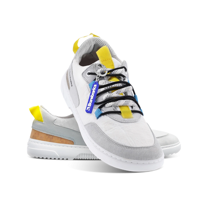 Barebarics Revive - White & Grey shoes women barefoot ברבריקס Revive נעלי ברפוט ברפוט בצבע לבן ואפור לנשים