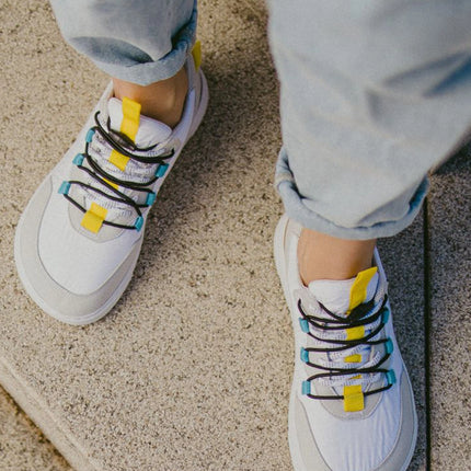 Barebarics Revive - White & Grey shoes women barefoot ברבריקס Revive נעלי ברפוט ברפוט בצבע לבן ואפור לנשים