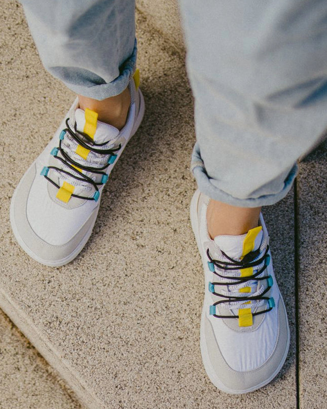 Barebarics Revive - White & Grey shoes women barefoot ברבריקס Revive נעלי ברפוט ברפוט בצבע לבן ואפור לנשים