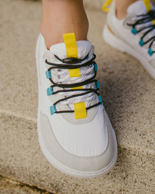 Barebarics Revive - White & Grey shoes women barefoot ברבריקס Revive נעלי ברפוט ברפוט בצבע לבן ואפור לנשים