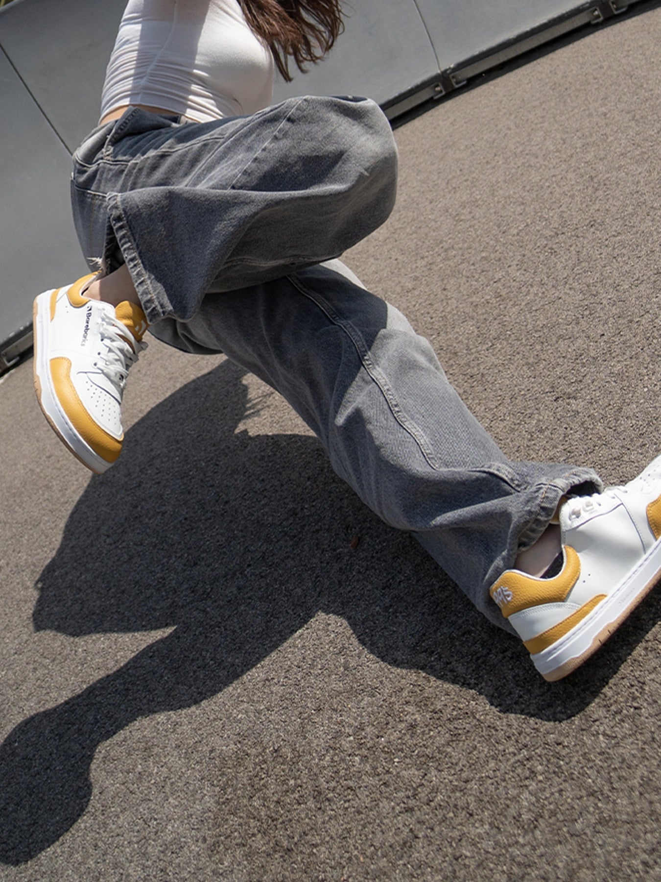 Barebarics Wave barefoot - White & Sunset Yellow ברבריקס ברפוט יוניסקס