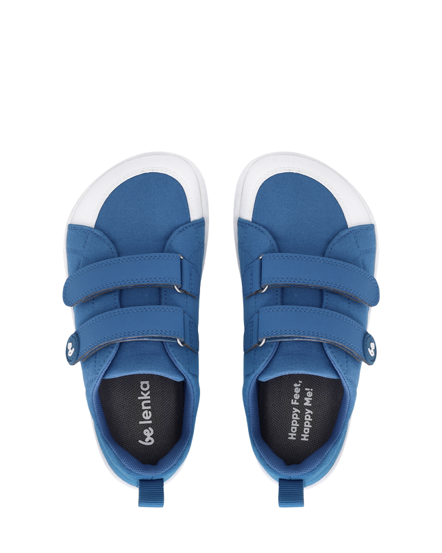 Be Lenka Canvi - Blue sneakers kids barefoot בילנקה Canvi סניקרס ברפוט בצבע כחול לילדים