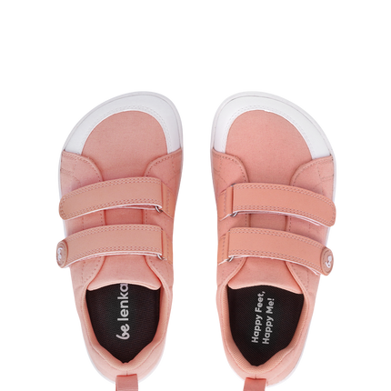 Be Lenka Canvi - Coral sneakers kids barefoot בילנקה Canvi סניקרס ברפוט בצבע קורל לילדים