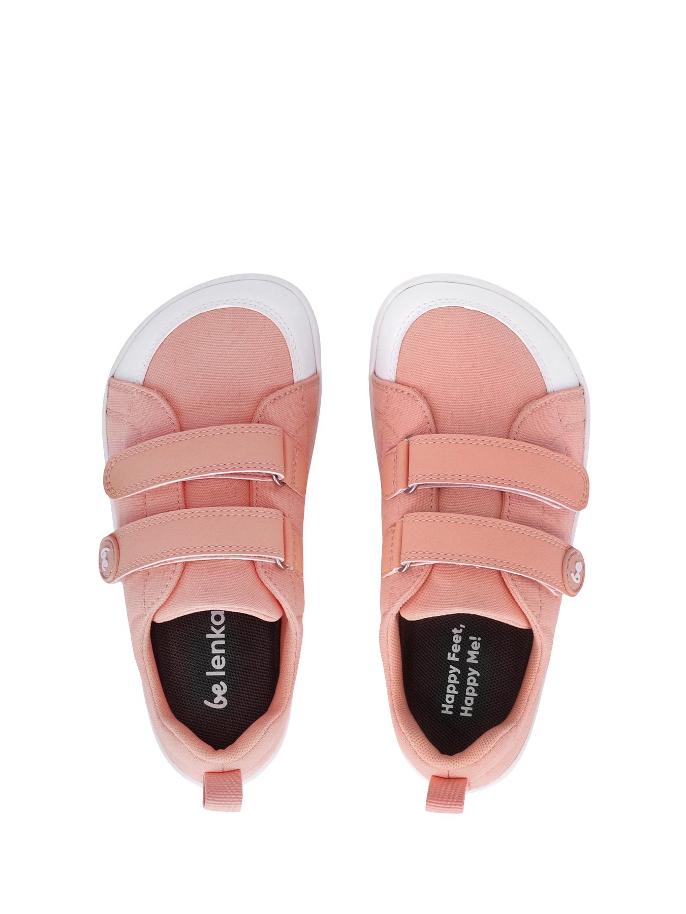 Kids barefoot sneakers Be Lenka Canvi Kids - Coral Pink