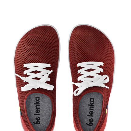 Be Lenka Dash - Wine Red barefoot –  נעלי ספורט ברפוט אדום לנשים ולגברים