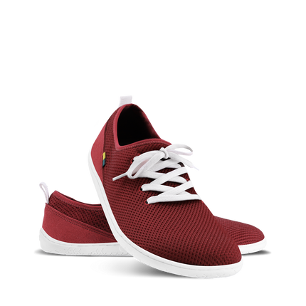 Be Lenka Dash - Wine Red barefoot –  נעלי ספורט ברפוט אדום לנשים ולגברים