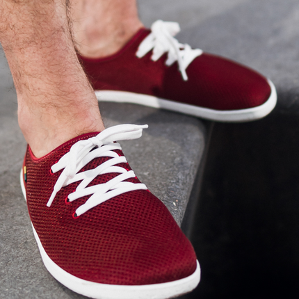 Be Lenka Dash - Wine Red barefoot –  נעלי ספורט ברפוט אדום לנשים ולגברים