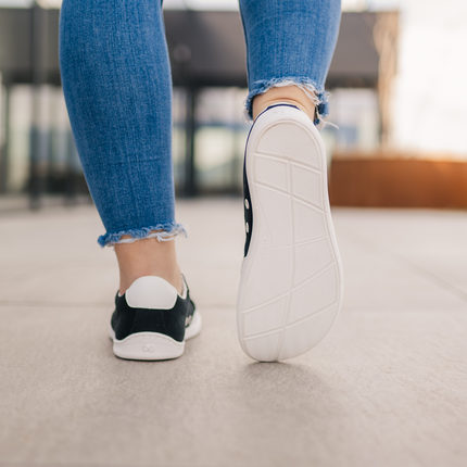 Barefoot Sneakers Be Lenka Rebound - Black & White – סניקרס ברפוט שחורות לנשים ולגברים