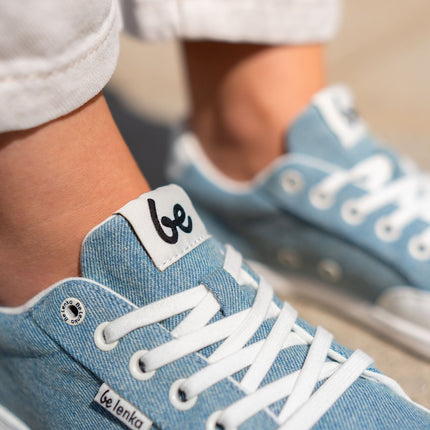 Be Lenka Rebound - Denim Light Blue sneakers women & men barefoot בילנקה Rebound סניקרס ברפוט בצבע תכלת דנים לנשים ולגברים