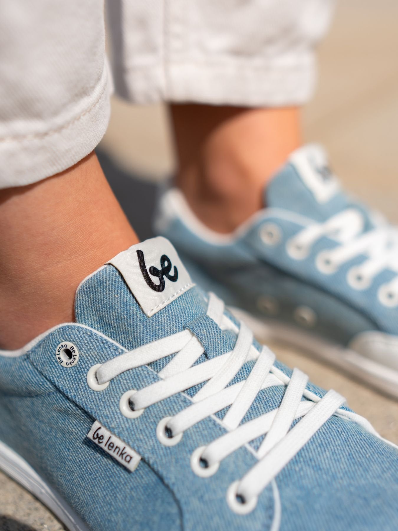 Be Lenka Rebound - Denim Light Blue sneakers barefoot בילנקה ריבאונד סניקרס דנים בהיר יוניסקס