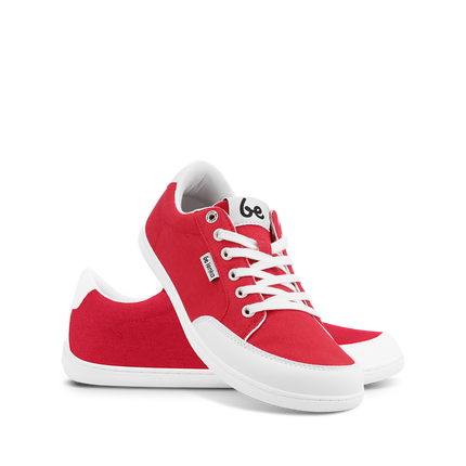 Barefoot Sneakers Be Lenka Rebound - Red & White – סניקרס ברפוט אדומות לנשים ולגברים