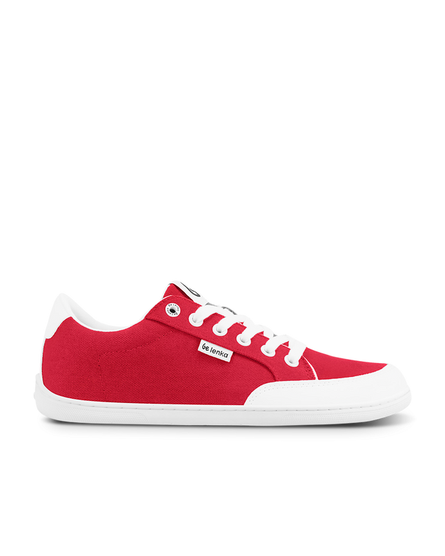 Barefoot Sneakers Be Lenka Rebound - Red & White – סניקרס ברפוט אדומות לנשים ולגברים
