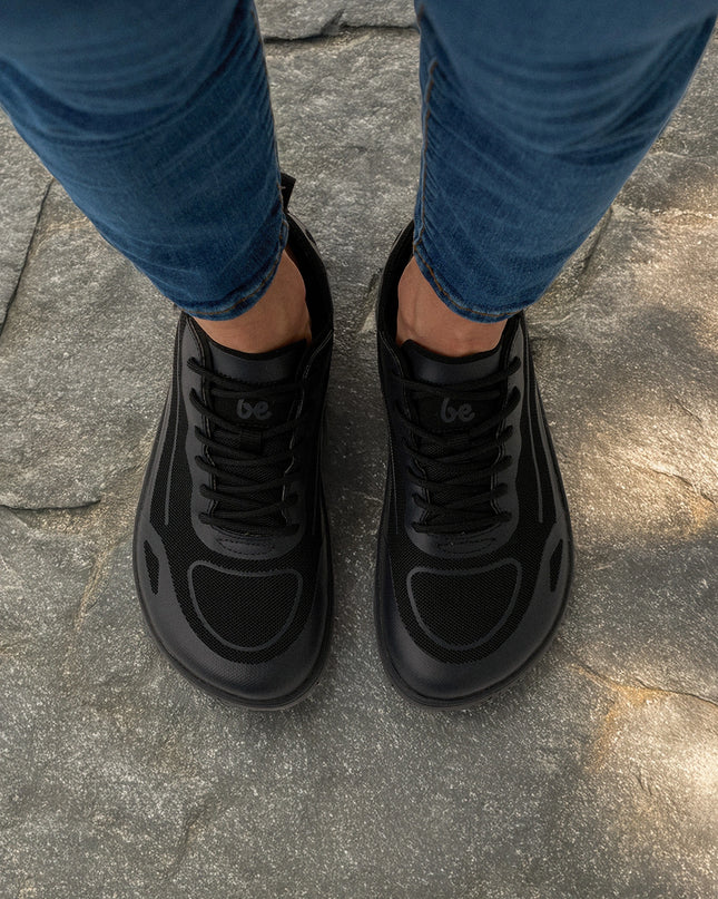 Be Lenka Velocity - Black sneakers women & men barefoot בילנקה Velocity סניקרס ברפוט בצבע שחור לנשים ולגברים