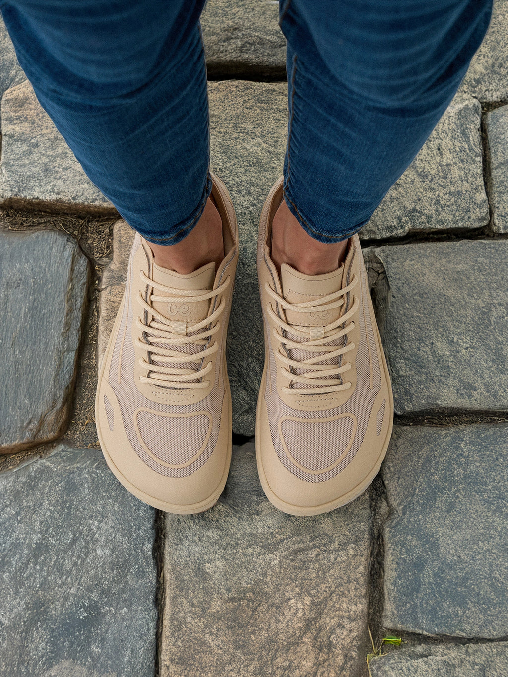 Be lenka Velocity - barefoot vegan sneakers beige סניקרס ברפוט בילנקה טבעוניות