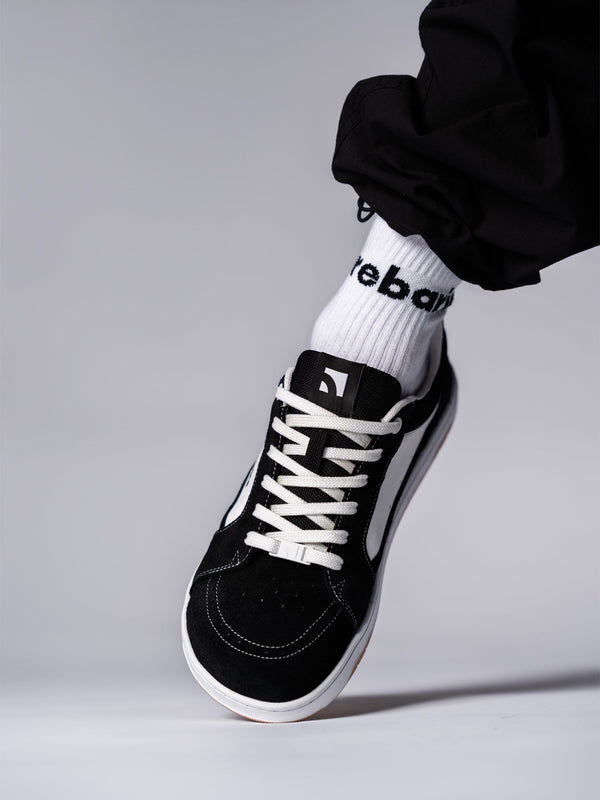 Barefoot Shoes Barebarics Legend - Black & White – נעלי ברפוט שחור לבן לנשים ולגברים