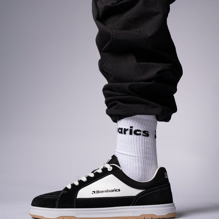 Barefoot Shoes Barebarics Legend - Black & White – נעלי ברפוט שחור לבן לנשים ולגברים