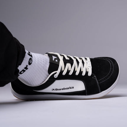 Barefoot Shoes Barebarics Legend - Black & White – נעלי ברפוט שחור לבן לנשים ולגברים