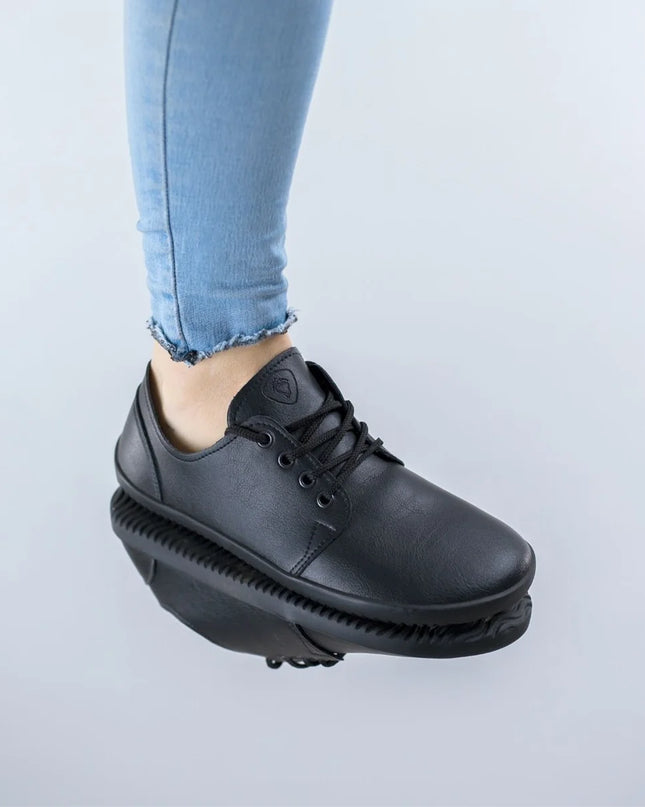 Ahinsa bindu black 2 אהינסה ברפוט לגברים - Black shoes women & men barefoot אהינסה bindu black 2 אהינסה ברפוט לגברים נעלי ברפוט ברפוט בצבע Black לנשים ולגברים
