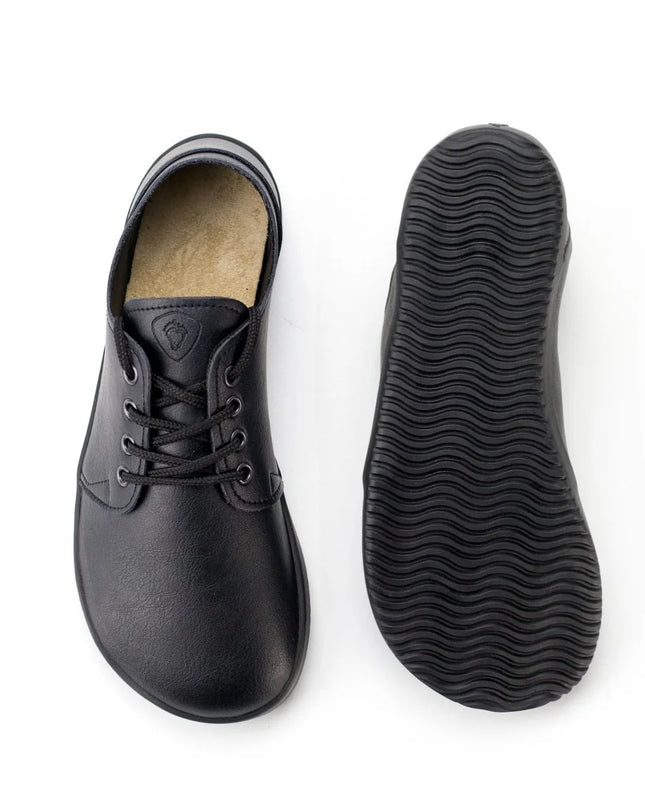 Ahinsa bindu black 2 אהינסה ברפוט לגברים - Black shoes women & men barefoot אהינסה bindu black 2 אהינסה ברפוט לגברים נעלי ברפוט ברפוט בצבע Black לנשים ולגברים