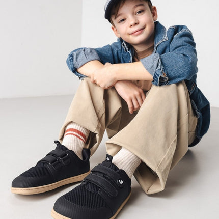 Bounty Kids / שחור / סניקרס ברפוט לילדים / נעלי יחפנים