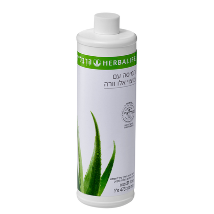 תרכיז משקה אלוורה Herbalife בטעם טבעי – מבט נוסף על הבקבוק