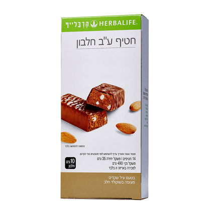 חטיפי חלבון וניל שקדים - 14 יחידות - תמונת אריזה
