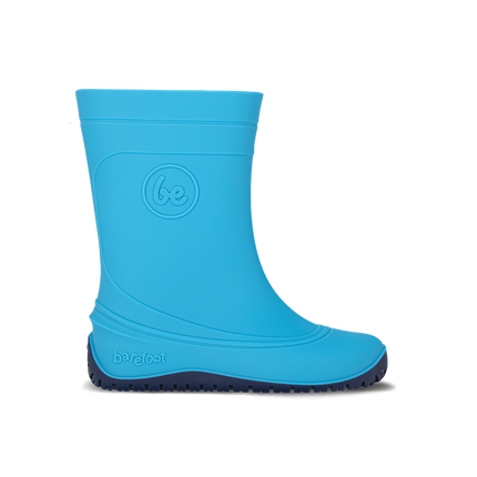 Kids Barefoot Rain Boots Be Lenka Pudds - Aqua Blue - מגפי גשם ברפוט לילדים
