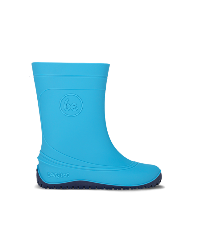 Kids Barefoot Rain Boots Be Lenka Pudds - Aqua Blue - מגפי גשם ברפוט לילדים