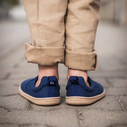 Be Lenka Aura - Navy Blue slip-on kids barefoot בילנקה Aura סליפ-און ברפוט בצבע כחול נייבי לילדים