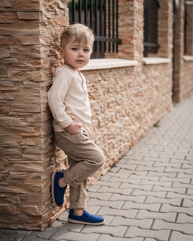 Be Lenka Aura - Navy Blue slip-on kids barefoot בילנקה Aura סליפ-און ברפוט בצבע כחול נייבי לילדים