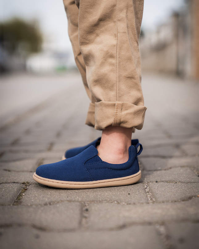Be Lenka Aura - Navy Blue slip-on kids barefoot בילנקה Aura סליפ-און ברפוט בצבע כחול נייבי לילדים