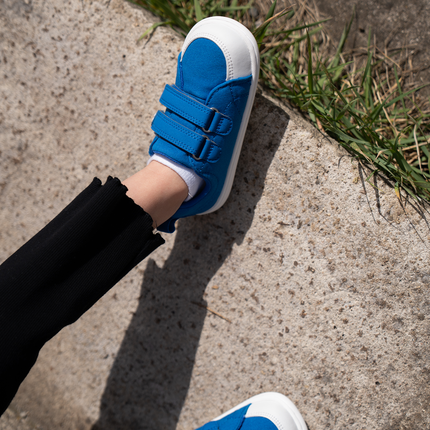 Be Lenka Canvi - Blue sneakers kids barefoot בילנקה Canvi סניקרס ברפוט בצבע כחול לילדים