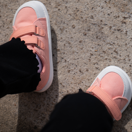 Be Lenka Canvi - Coral sneakers kids barefoot בילנקה Canvi סניקרס ברפוט בצבע קורל לילדים